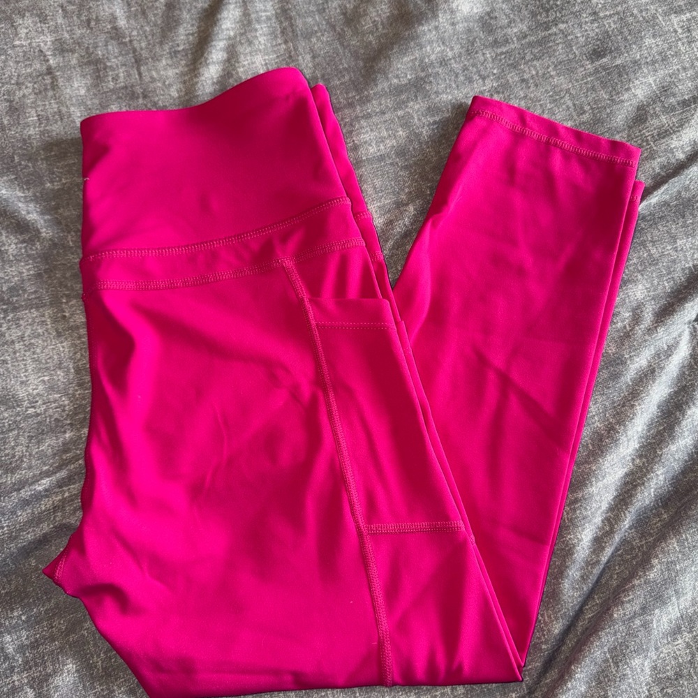 ZYIA Hot Pink Light n Tight 7/8 Leggings